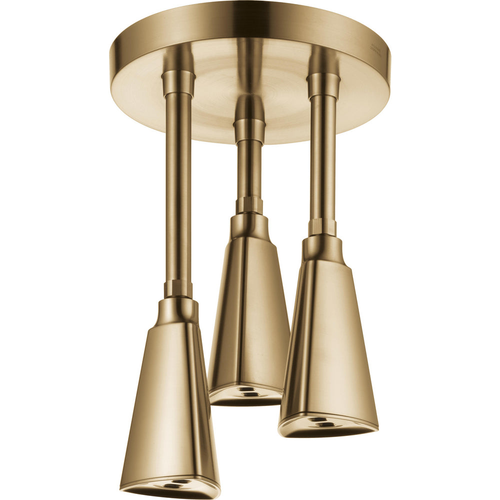 Delta Zura H2Okinetic Pendant Raincan Shower Head - Champagne Bronze