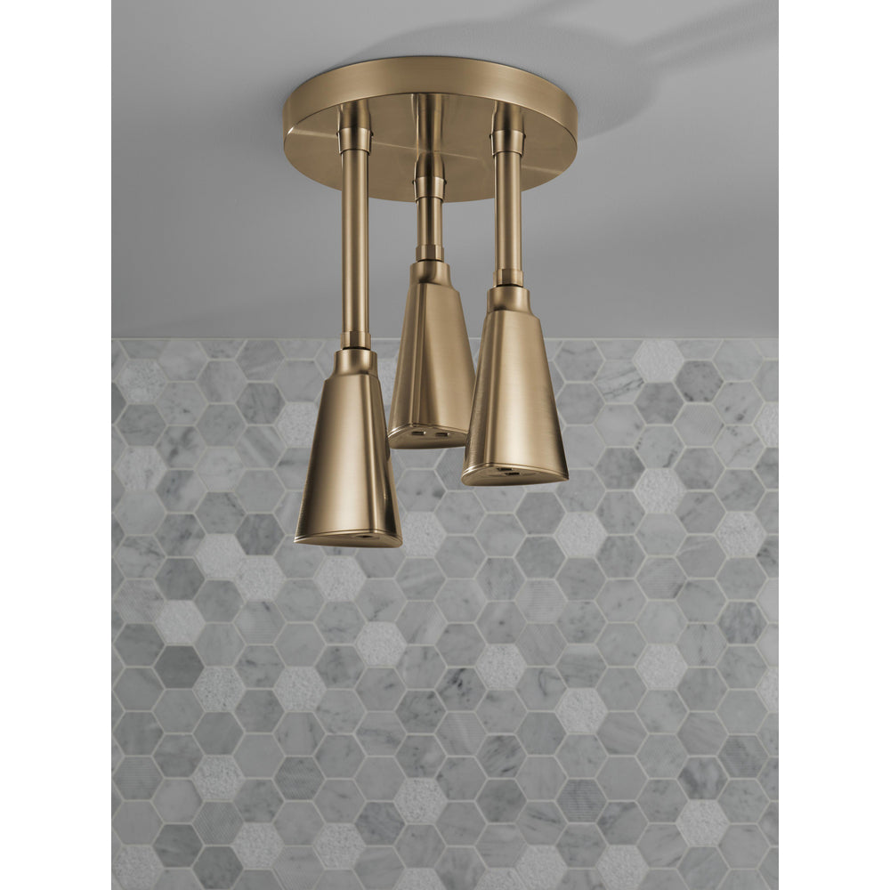 Delta Zura H2Okinetic Pendant Raincan Shower Head - Champagne Bronze