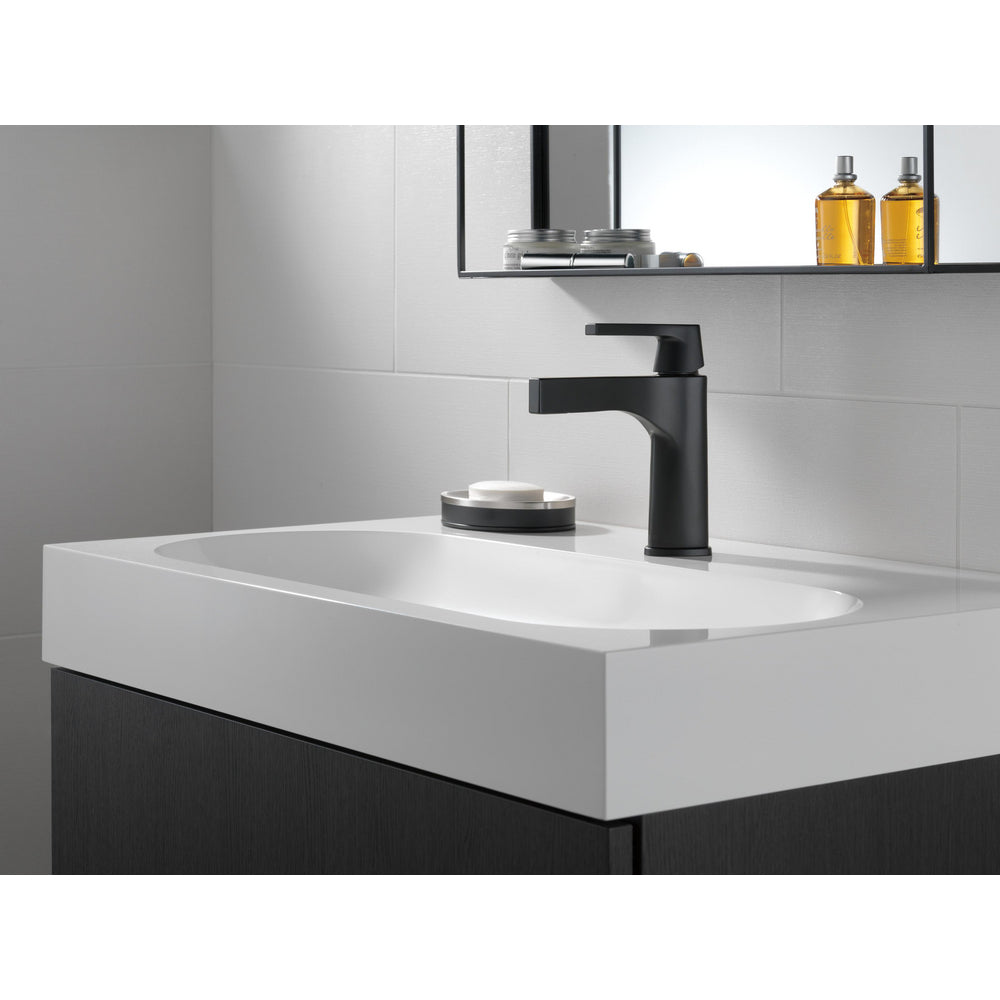 Delta Zura Single Handle Bathroom Faucet - Matte Black