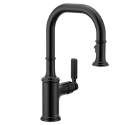 Moen Smyth Single-Handle High-Arc Pulldown Bar Faucet 5770 in Matte Black (5770BL)