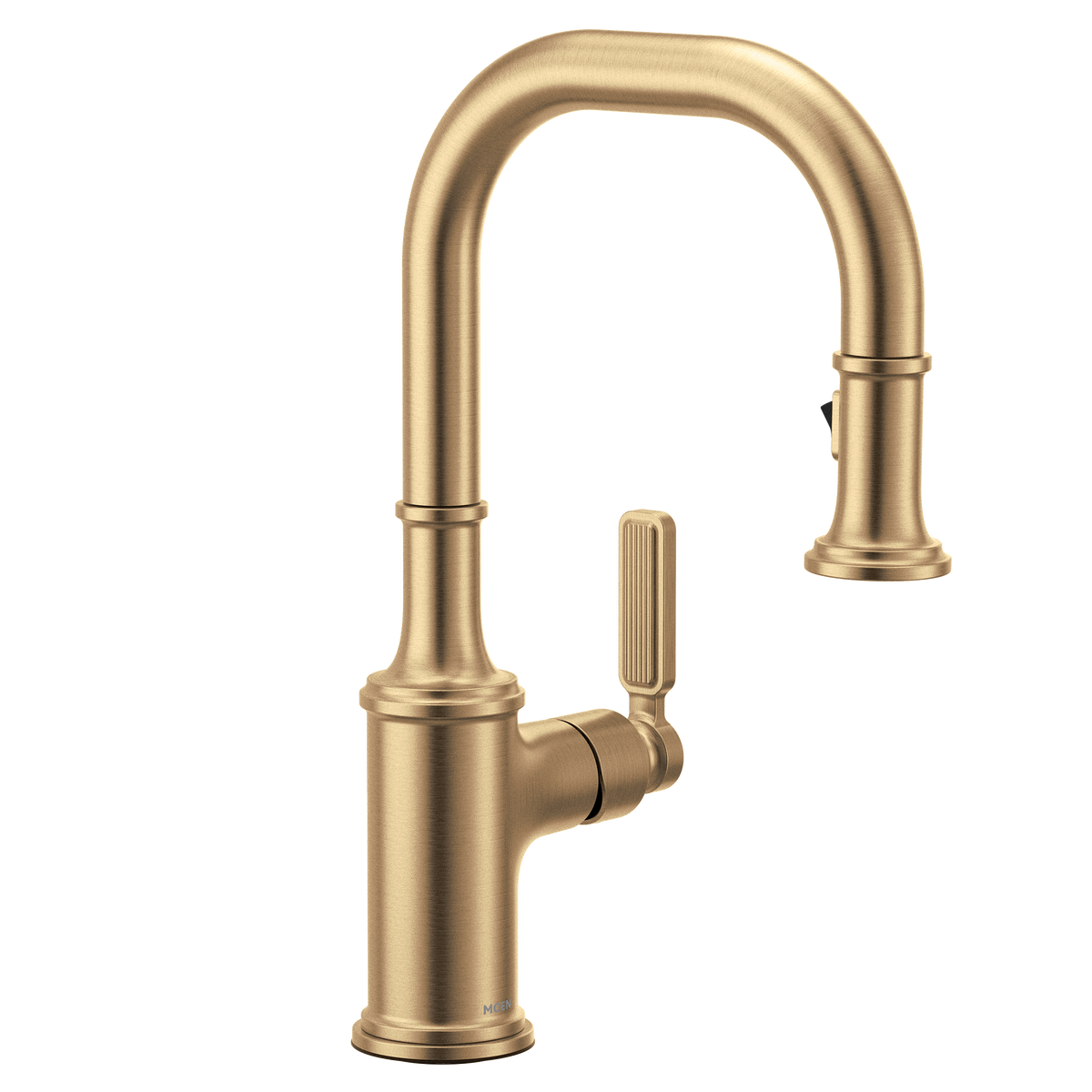 Moen Smyth Single-Handle High-Arc Pulldown Bar Faucet 5770 in Bronzed Gold (5770BZG)