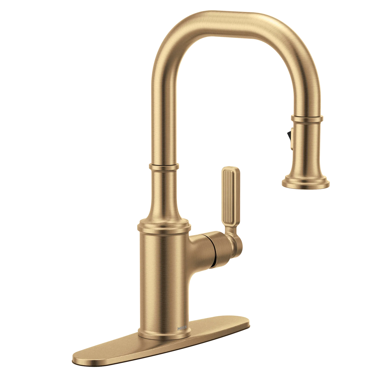 Moen Smyth Single-Handle High-Arc Pulldown Bar Faucet 5770 in Bronzed Gold (5770BZG) - view 2