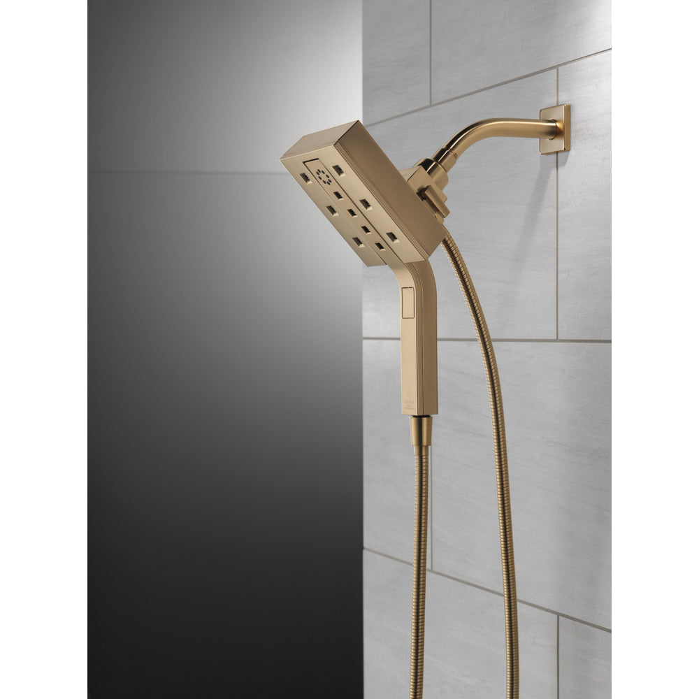 Delta H2Okinetic Shower Faucets 4-Setting Two-In-One Shower - Champagne Bronze