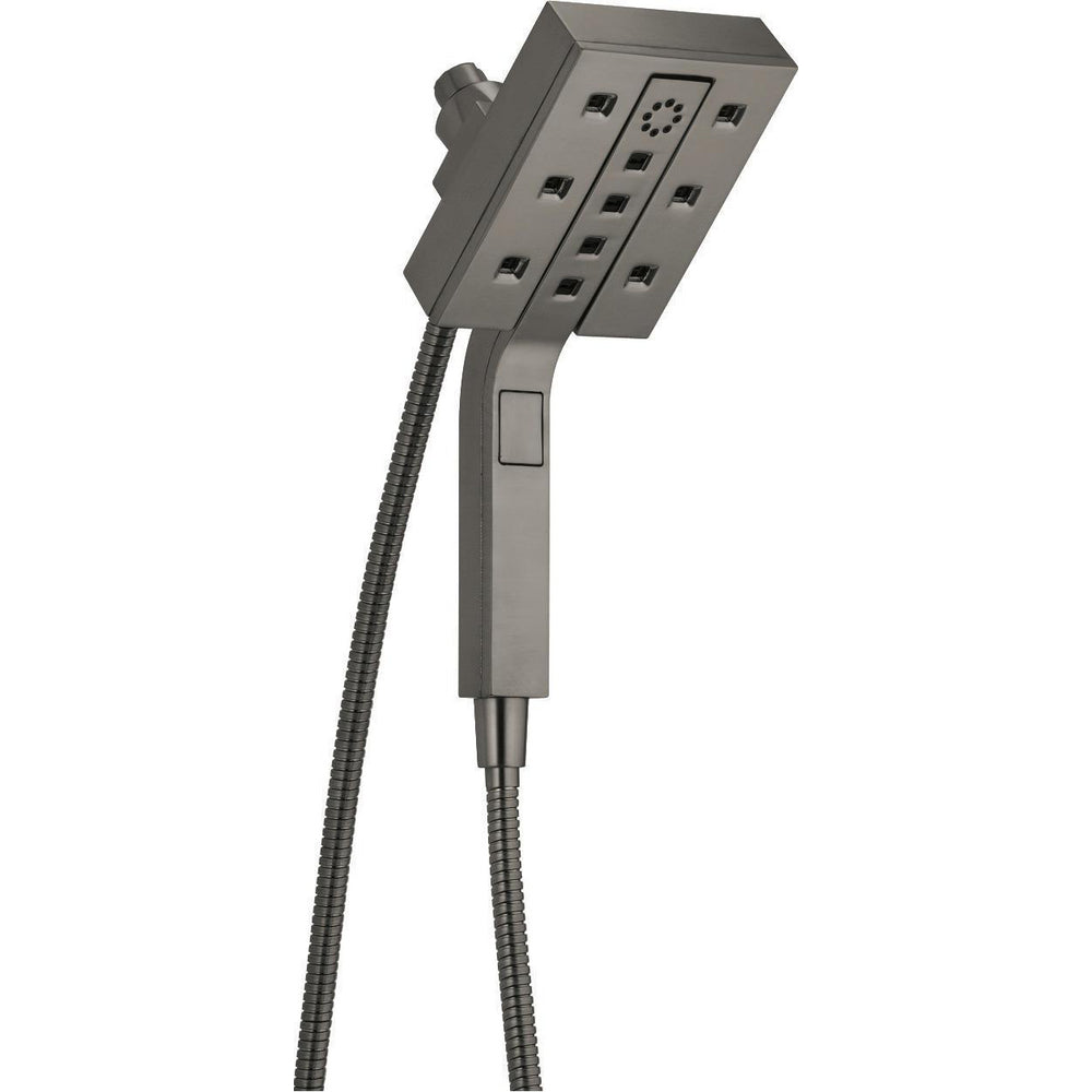 Delta H2Okinetic Shower Faucets 4-Setting Two-In-One Shower - Black Stainless