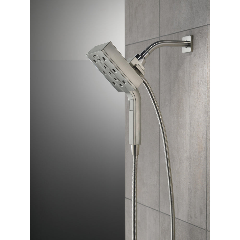 Delta H2Okinetic Shower Faucets 4-Setting Two-In-One Shower - Stainless
