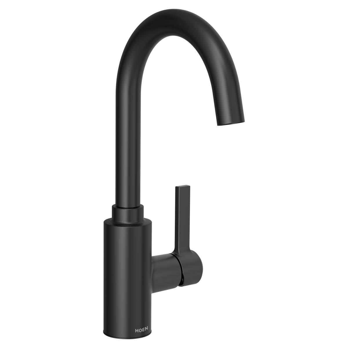 Moen Genta LX Single-Handle High-Arc Bar Faucet 5882 in Matte Black (5882BL)