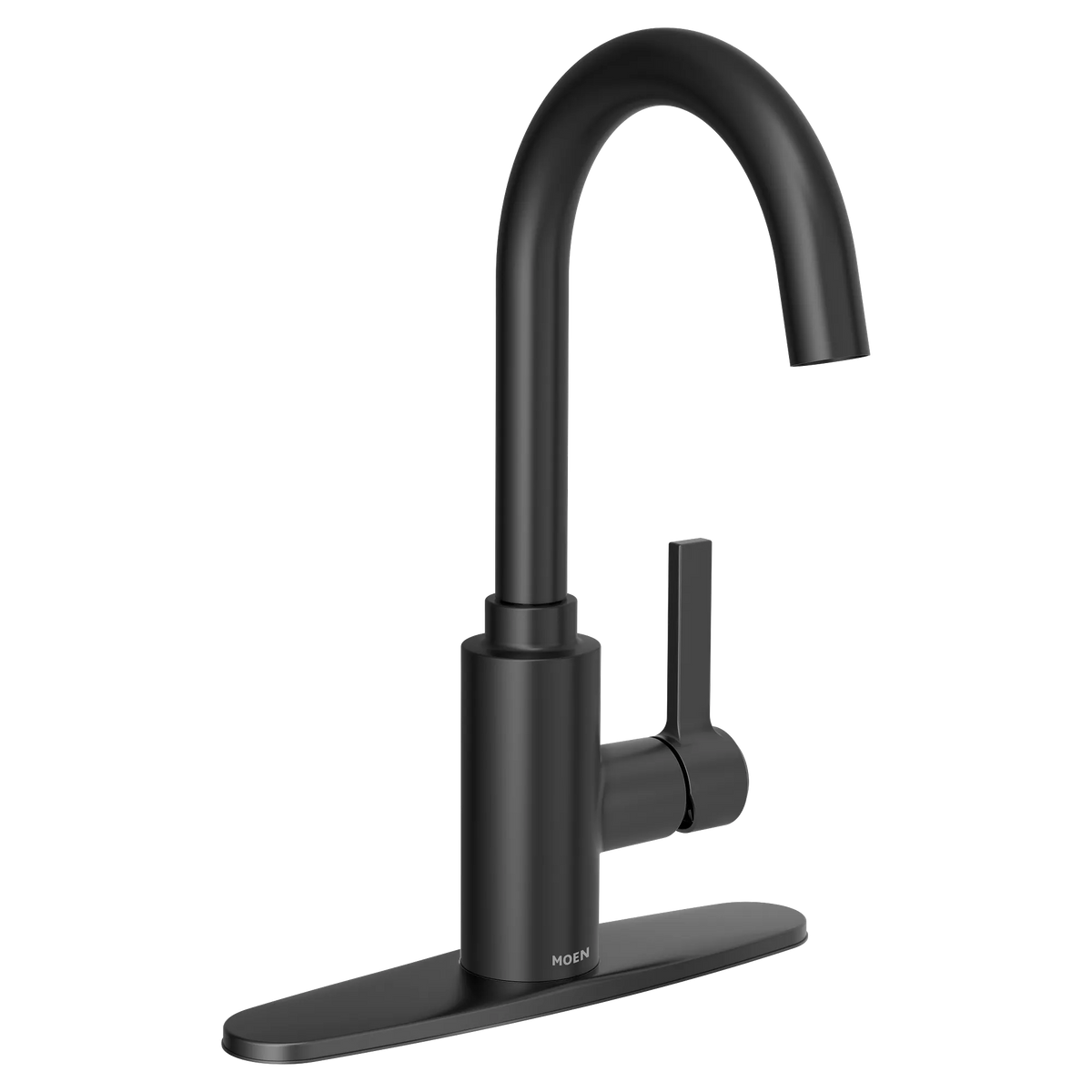 Moen Genta LX Single-Handle High-Arc Bar Faucet 5882 in Matte Black (5882BL) - view 4