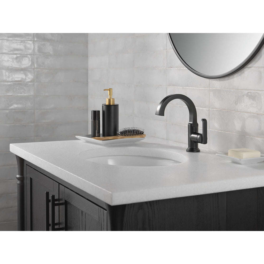 Delta Tetra Single Handle Bathroom Faucet 588SH-DST - Matte Black