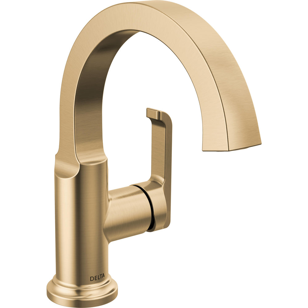 Delta Tetra Single Handle Bathroom Faucet 588SH-DST - Champagne Bronze