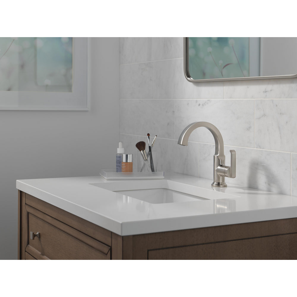 Delta Tetra Single Handle Bathroom Faucet 588SH-DST - Stainless