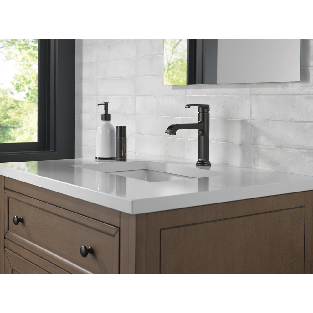 Delta Tetra Single Handle Bathroom Faucet 589-DST - Matte Black