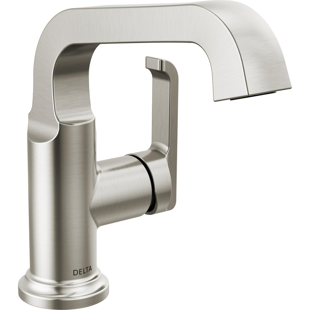 Delta Tetra Single Handle Bathroom Faucet - Stainless