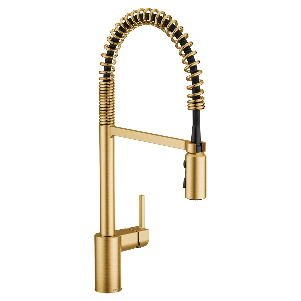 Moen Align Single-Handle Pre-Rinse Spring Pulldown Kitchen Faucet 5923 in Brushed Gold (5923BG)