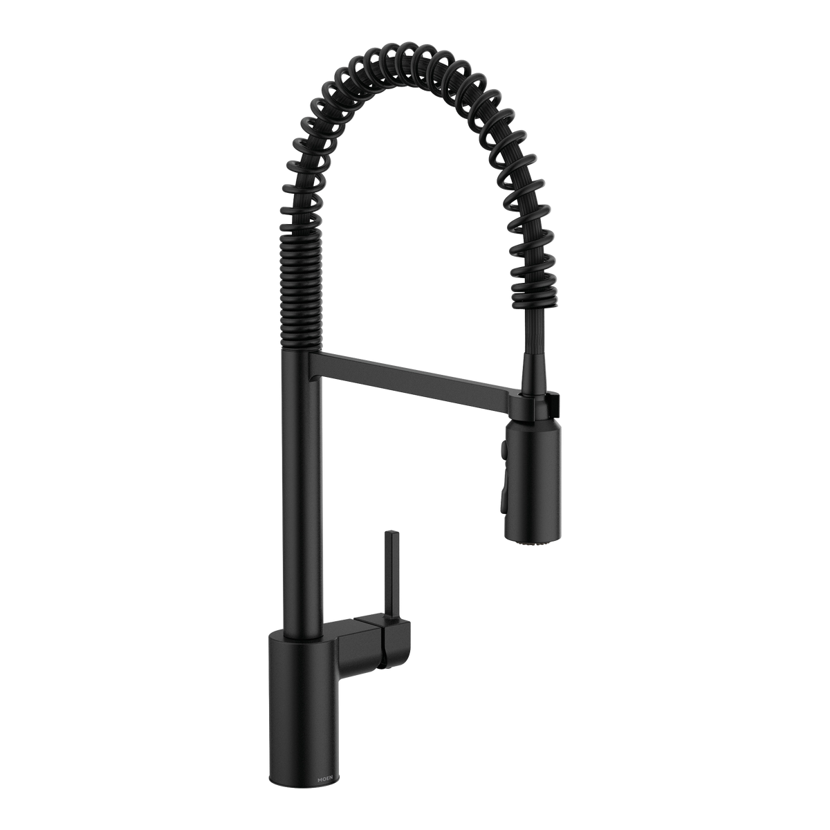 Moen Align Single-Handle Pre-Rinse Spring Pulldown Kitchen Faucet 5923 in Matte Black (5923BL)