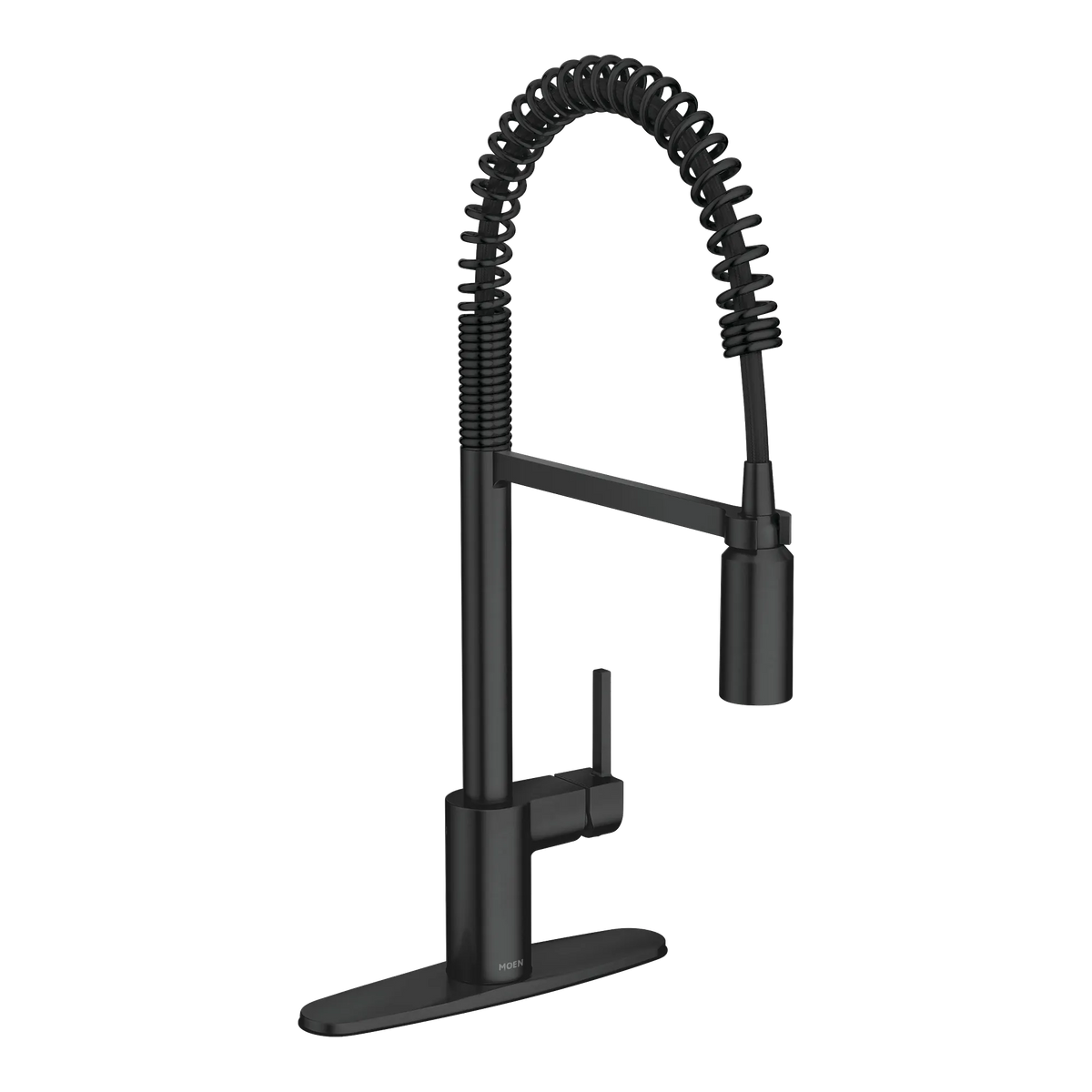 Moen Align Single-Handle Pre-Rinse Spring Pulldown Kitchen Faucet 5923 in Matte Black (5923BL) - view 7