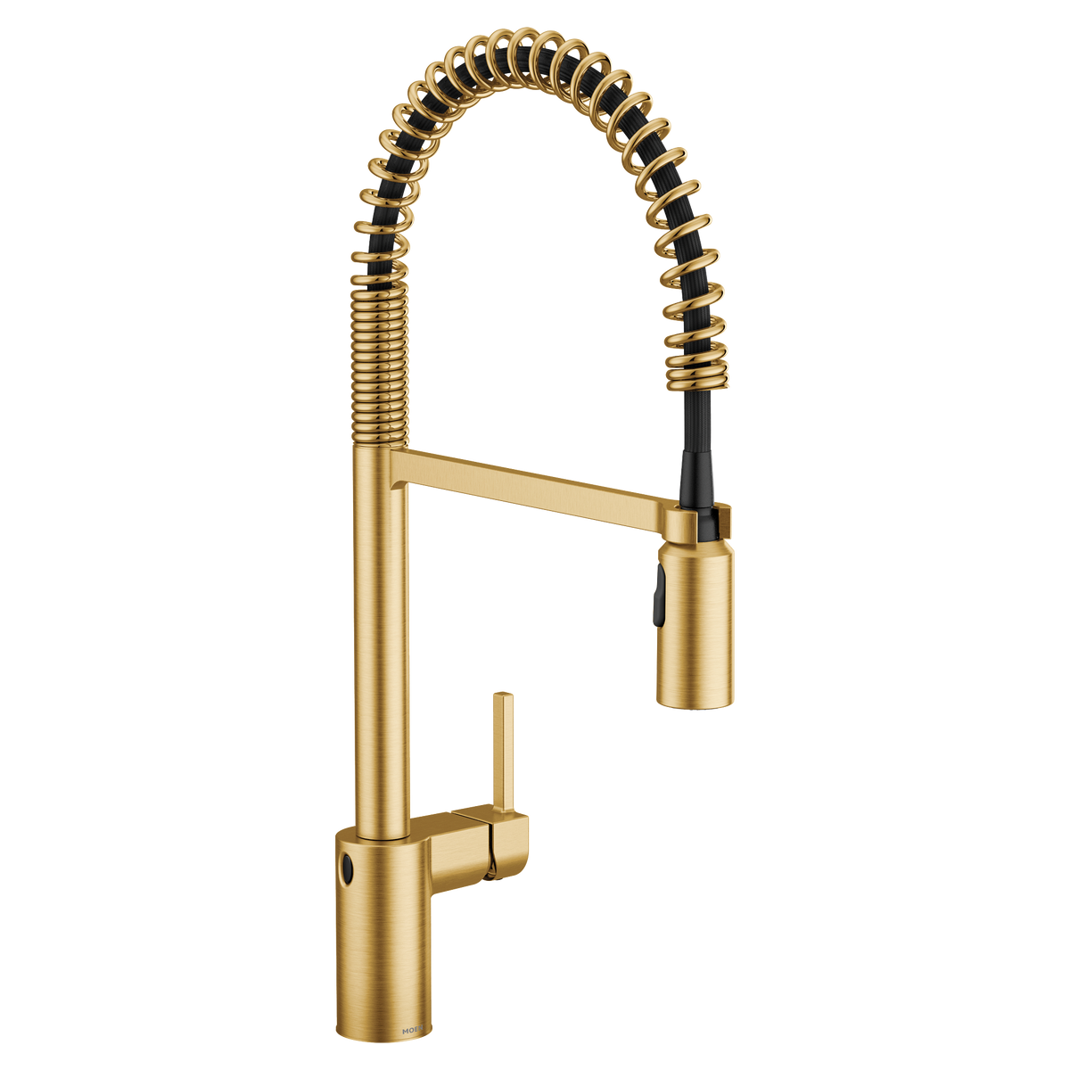 Moen Align MotionSense Wave Single-Sensor Single-Handle High-Arc Pre-Rinse Spring Pulldown Kitchen Faucet 5923EW in Brushed Gold (5923EWBG)
