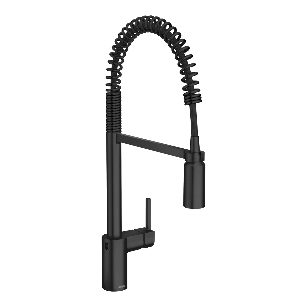 Moen Align MotionSense Wave Single-Sensor Single-Handle High-Arc Pre-Rinse Spring Pulldown Kitchen Faucet 5923EW in Matte Black (5923EWBL)