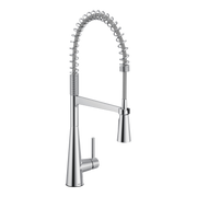Moen Sleek Single-Handle Pre-Rinse Spring Pulldown Kitchen Faucet 5925 in Chrome (5925)