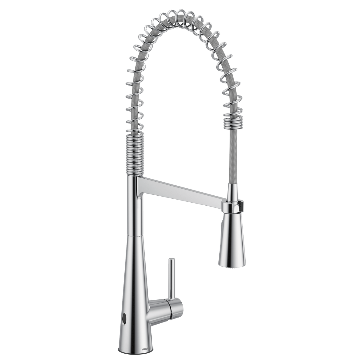 Moen Sleek MotionSense Wave Single-Sensor Single-Handle Pre-Rinse Spring Pulldown Kitchen Faucet 5925EW in Chrome (5925EWC)