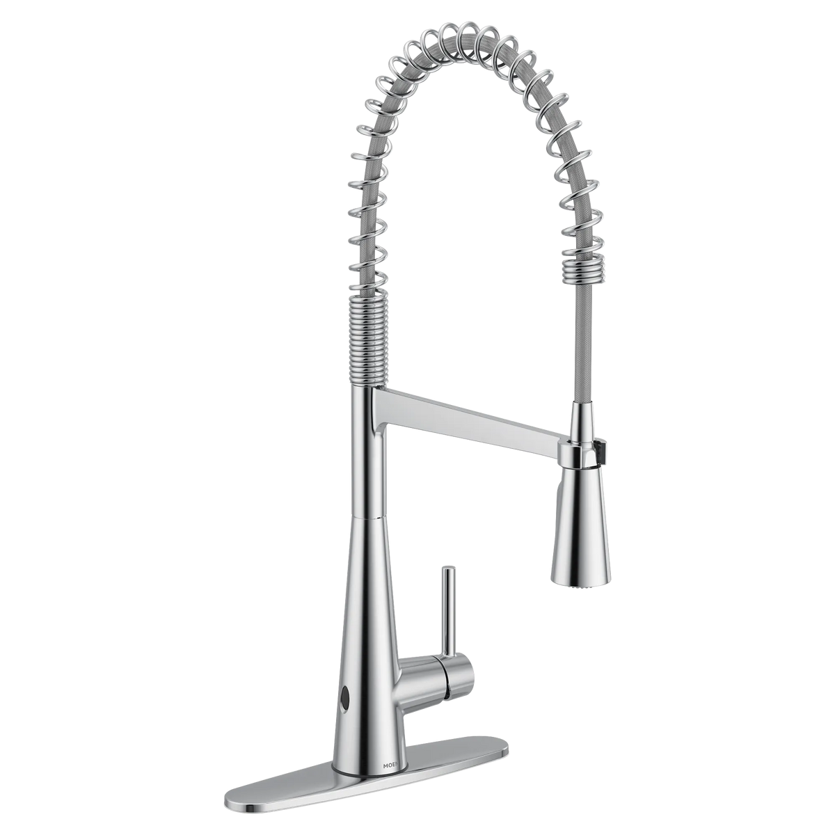 Moen Sleek MotionSense Wave Single-Sensor Single-Handle Pre-Rinse Spring Pulldown Kitchen Faucet 5925EW in Chrome (5925EWC) - view 2