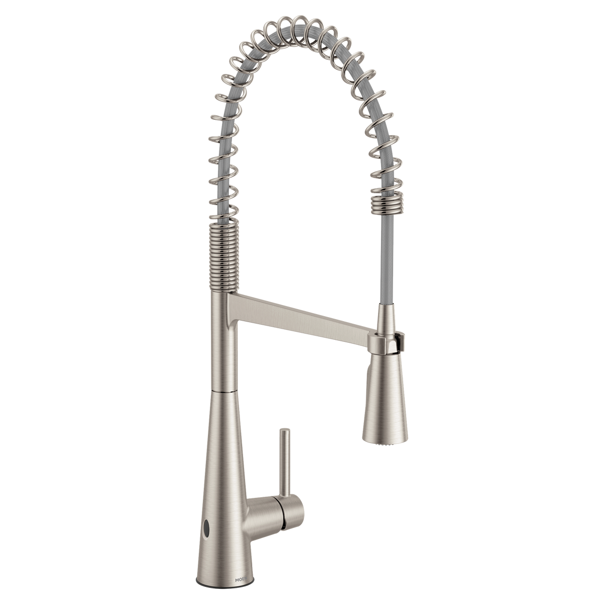 Moen Sleek MotionSense Wave Single-Sensor Single-Handle Pre-Rinse Spring Pulldown Kitchen Faucet 5925EW in Spot Resist Stainless (5925EWSRS)