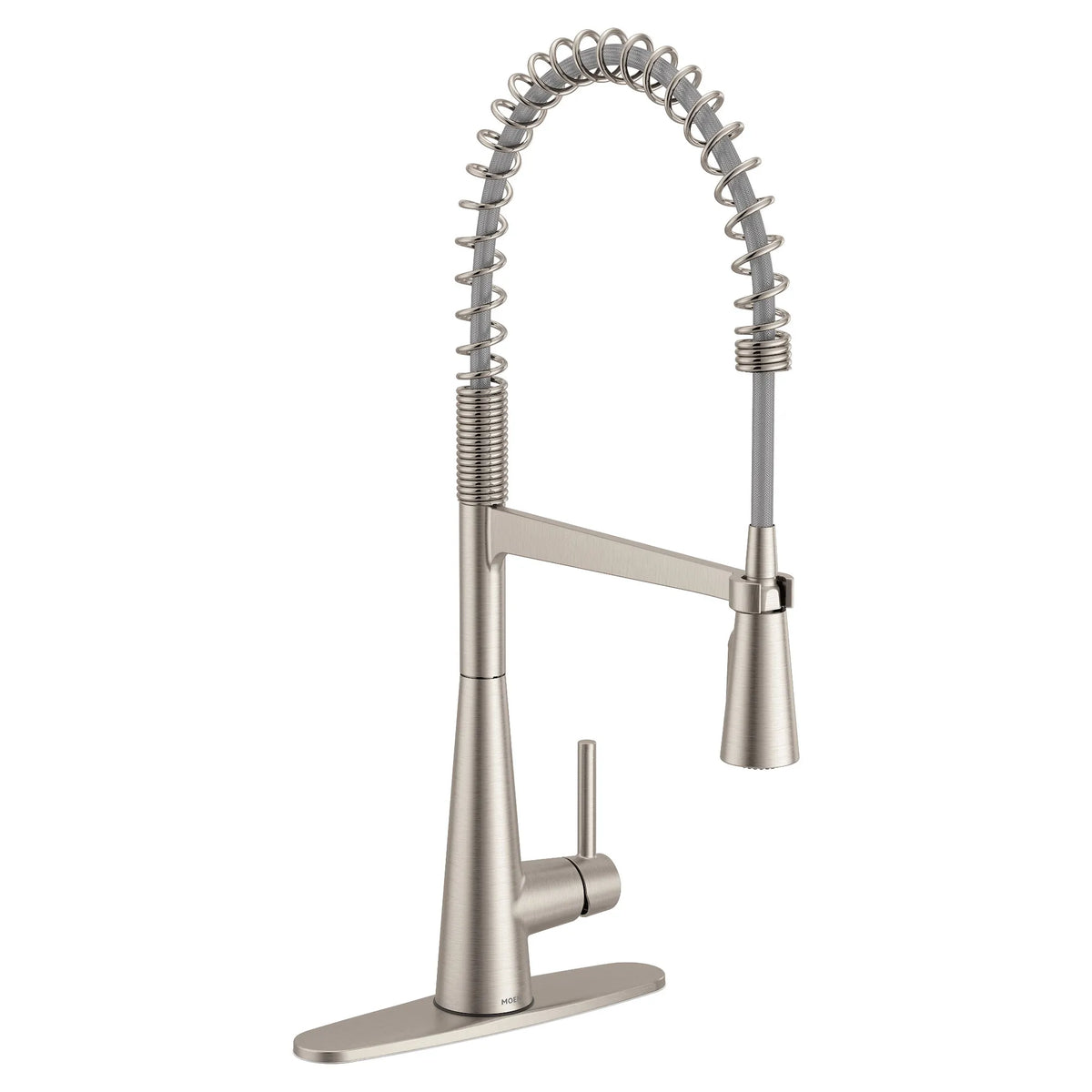 Moen Sleek Single-Handle Pre-Rinse Spring Pulldown Kitchen Faucet 5925 in Spot Resist Stainless (5925SRS) - view 2