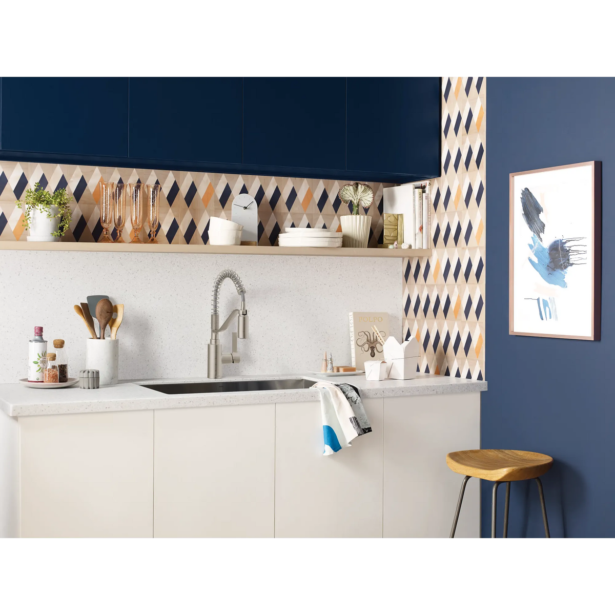Moen Genta LX Single-Handle High-Arc Pulldown Kitchen Faucet 5926 in Spot Resist Stainless (5926SRS) - view 3