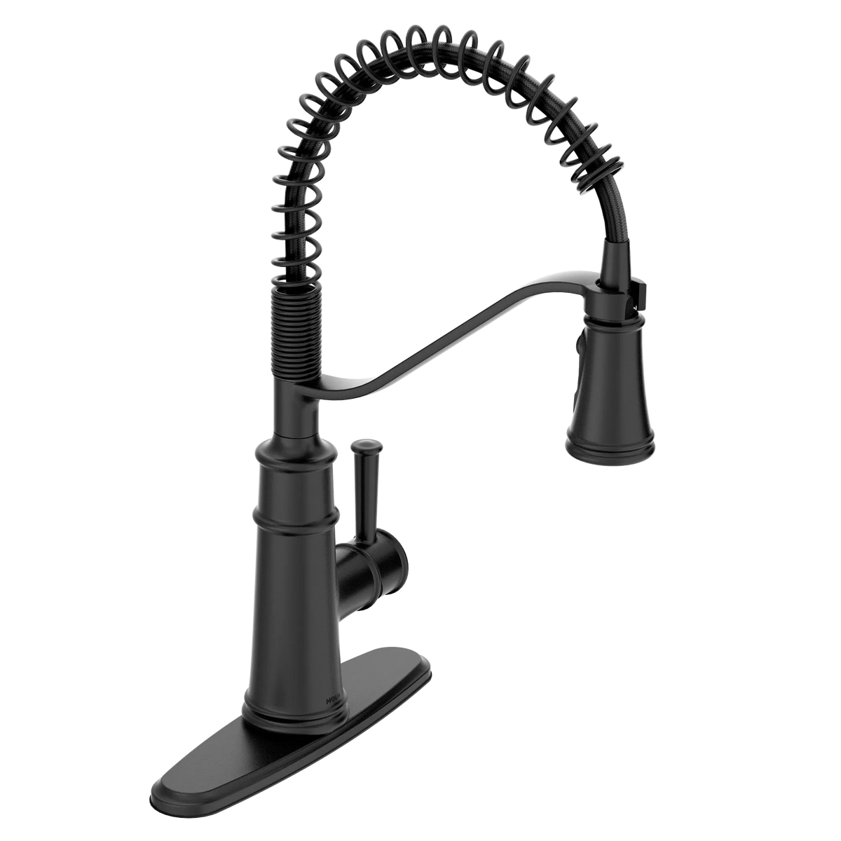 Moen Belfield Single-Handle High-Arc Pulldown Kitchen Faucet 5927 in Matte Black (5927BL) - view 4