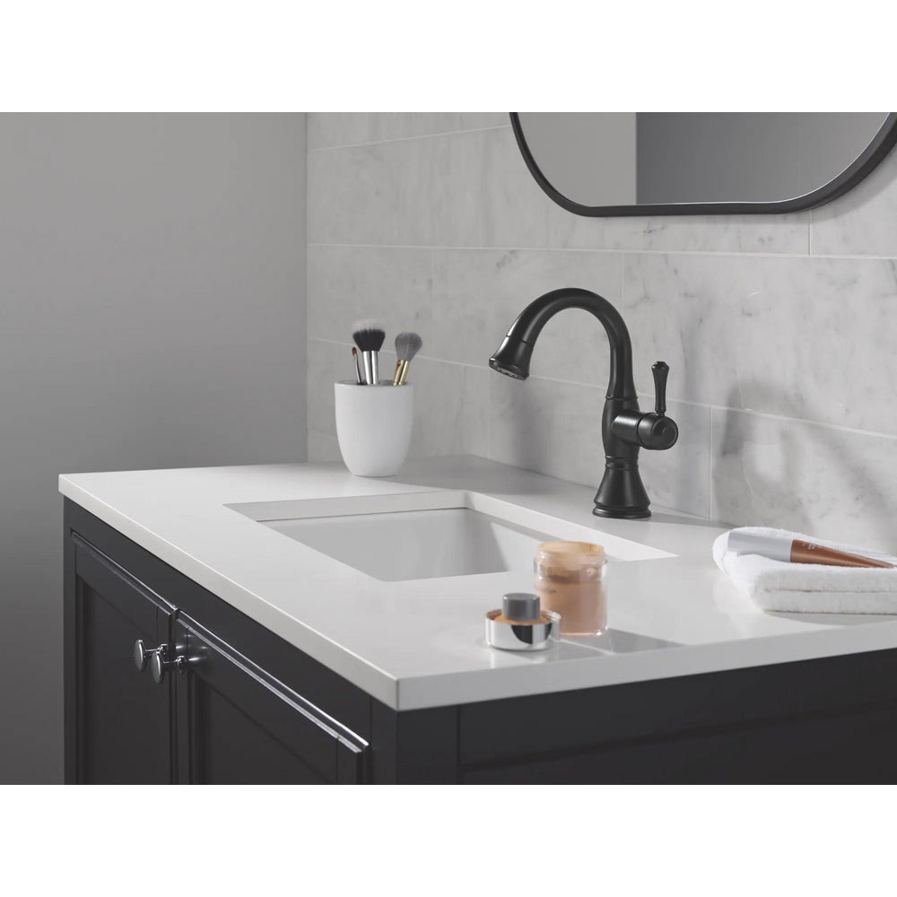 Delta Cassidy Single Handle Pull Down Bathroom Faucet 597