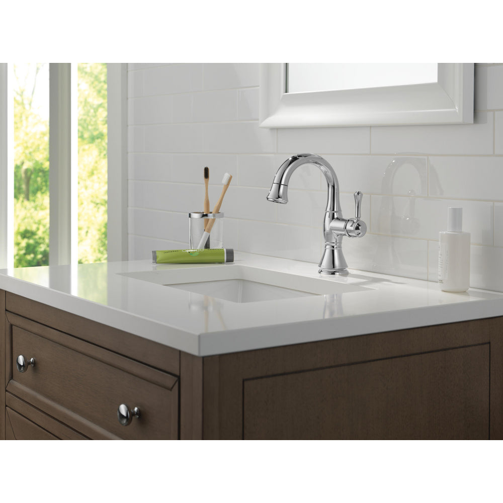 Delta Cassidy Single Handle Pull Down Bathroom Faucet 597