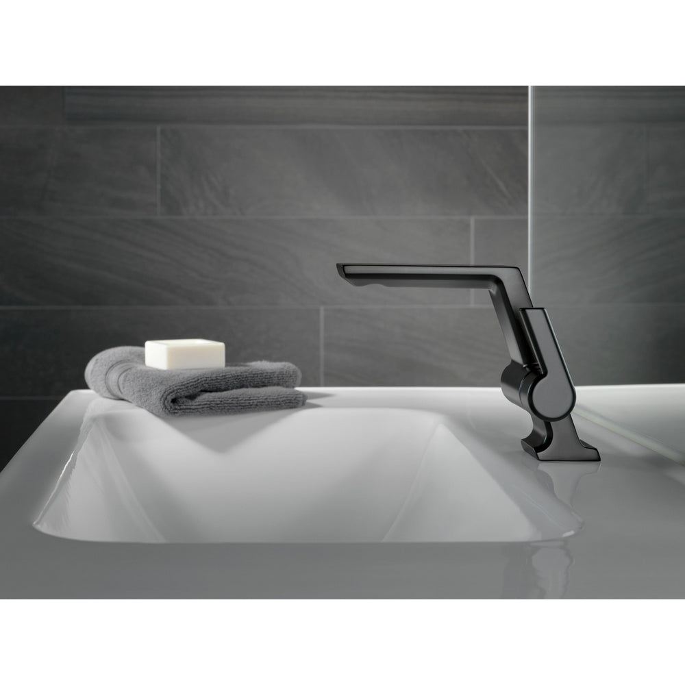Delta PIVOTAL Single Handle Bathroom Faucet - Matte Black