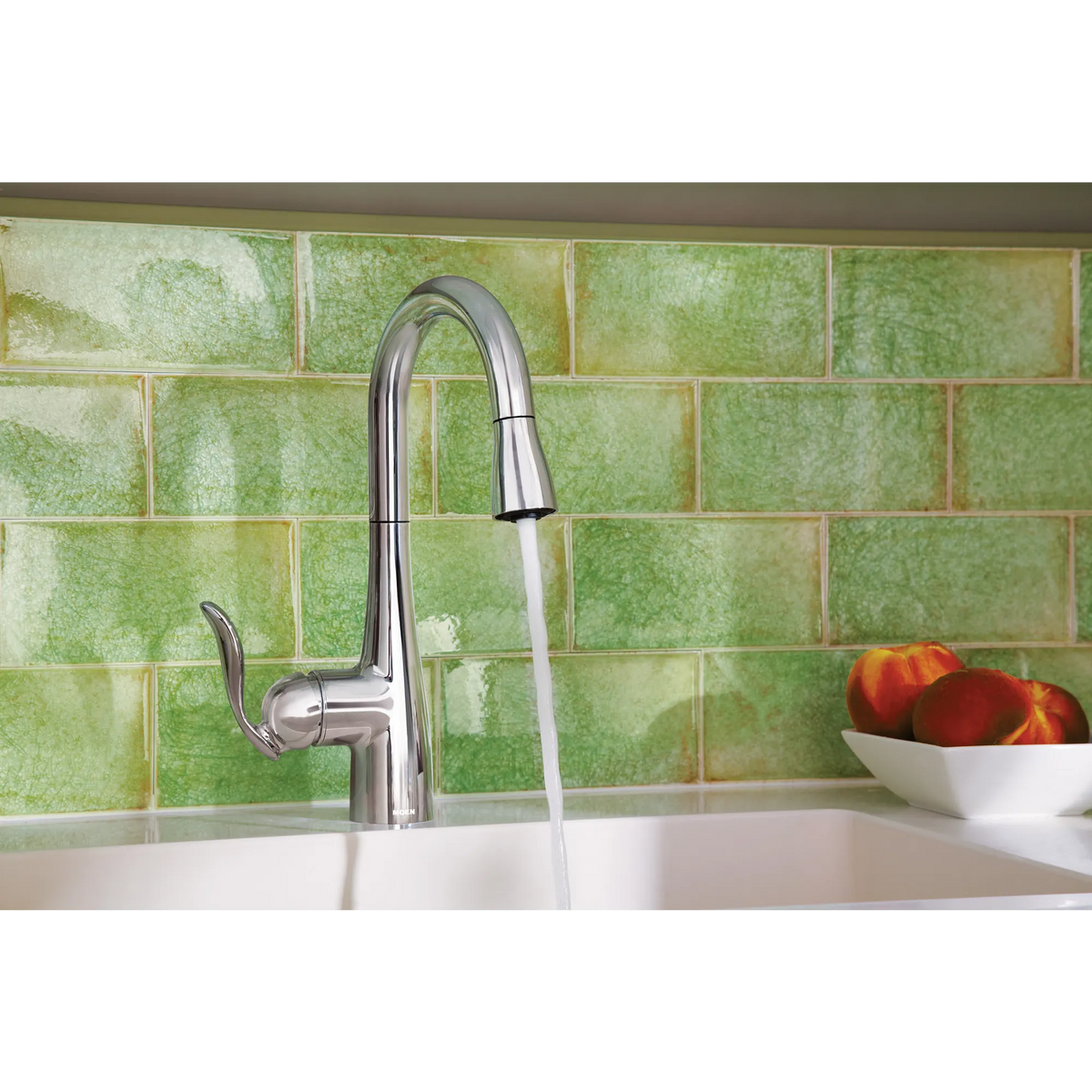 Moen Arbor Single-Handle High-Arc Pulldown Bar Faucet 5995 in Matte Black (5995BL) - view 5