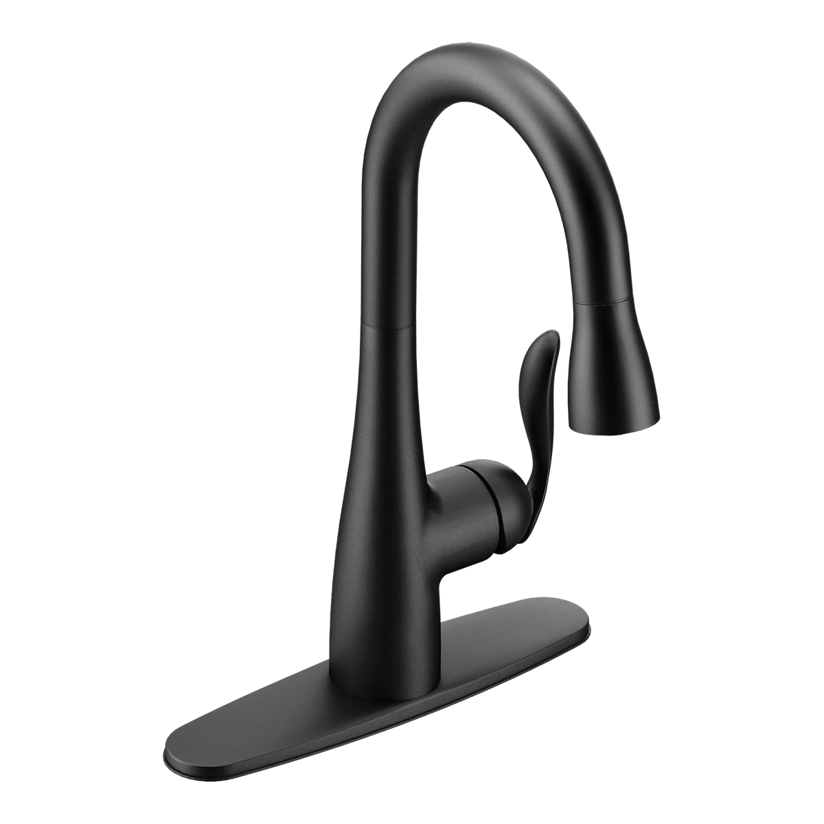 Moen Arbor Single-Handle High-Arc Pulldown Bar Faucet 5995 in Matte Black (5995BL) - view 4