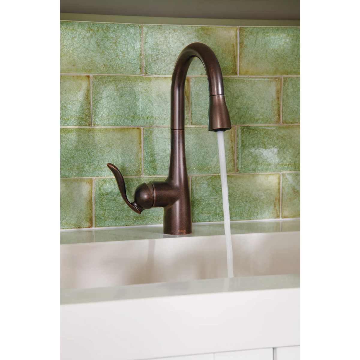 Moen Arbor Single-Handle High-Arc Pulldown Bar Faucet 5995 in Oil Rubbed Bronze (5995ORB) - view 3