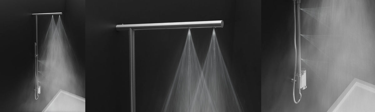 Rubi Cozi Lotus Thermostatic Shower Column with Mist Chrome RCZ66LTCC
