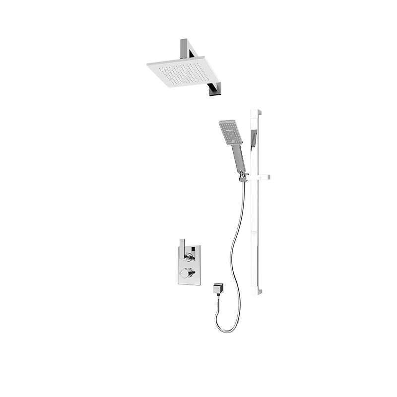 Rubi Quatro Thermostatic Shower Faucet System With Diverter RQT811