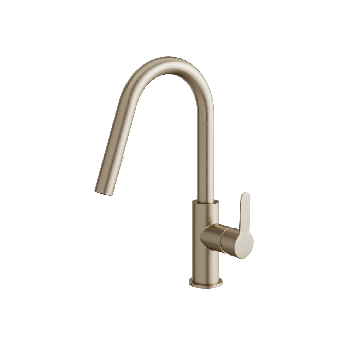 Aquabrass Barley Pull-Down Dual Stream Mode Kitchen Faucet 6545N in brushed nickel pvd