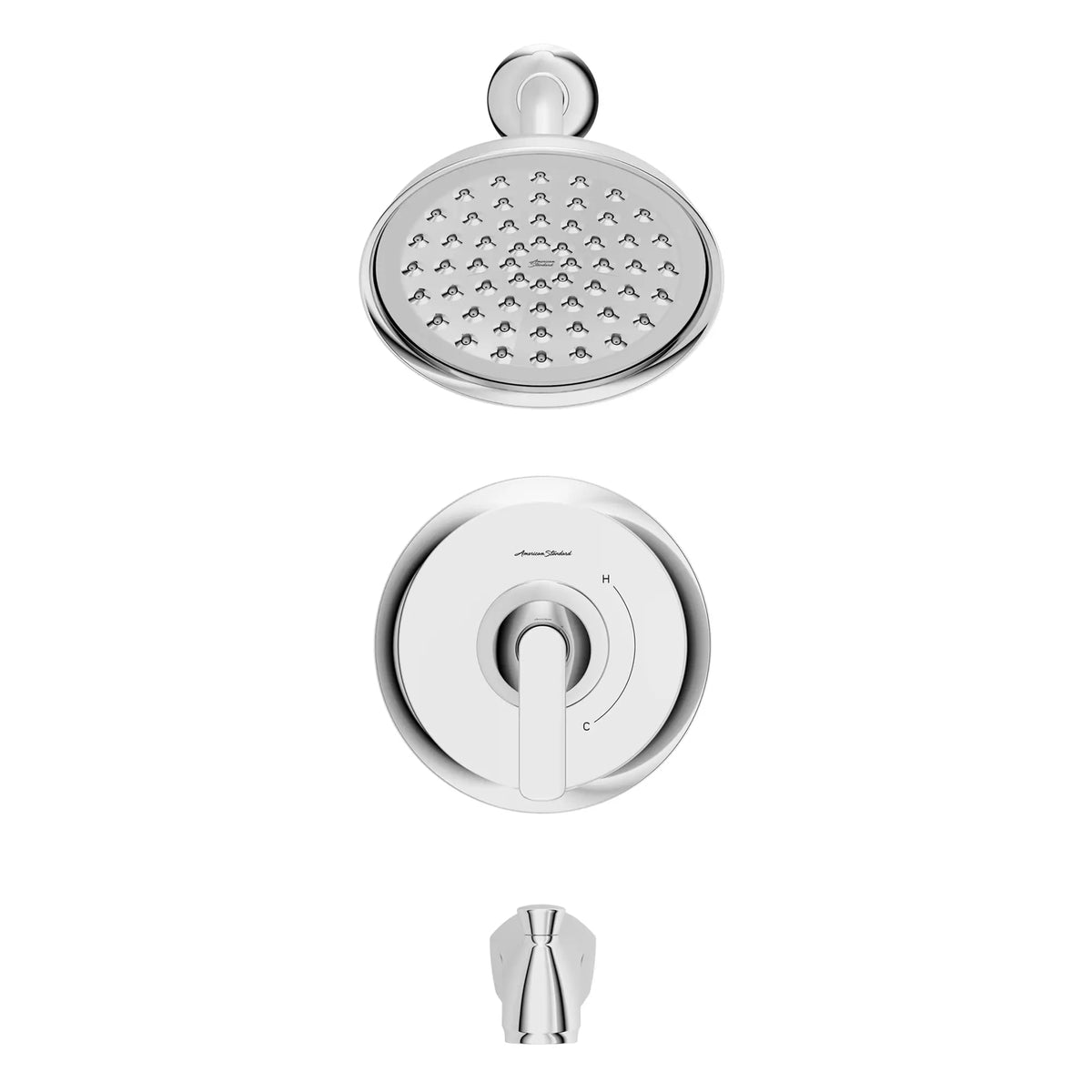 American Standard Corsham 1.8 gpm/6.8 L/min Tub and Shower Trim Kit With Water-Saving Showerhead, Double Ceramic Pressure Balance Cartridge With Lever Handle