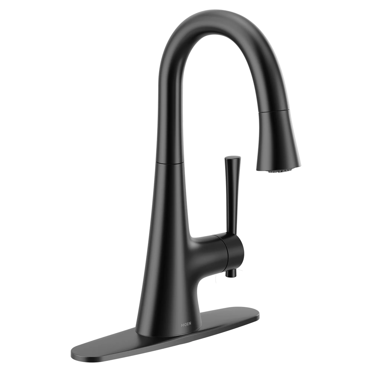 Moen Kurv Single-Handle High-Arc Bar Faucet 6126 in Matte Black (6126BL) - view 2