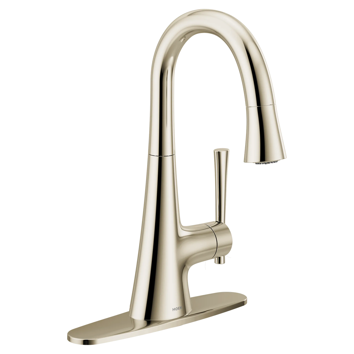 Moen Kurv Single-Handle High-Arc Bar Faucet 6126 in Polished Nickel (6126NL) - view 2
