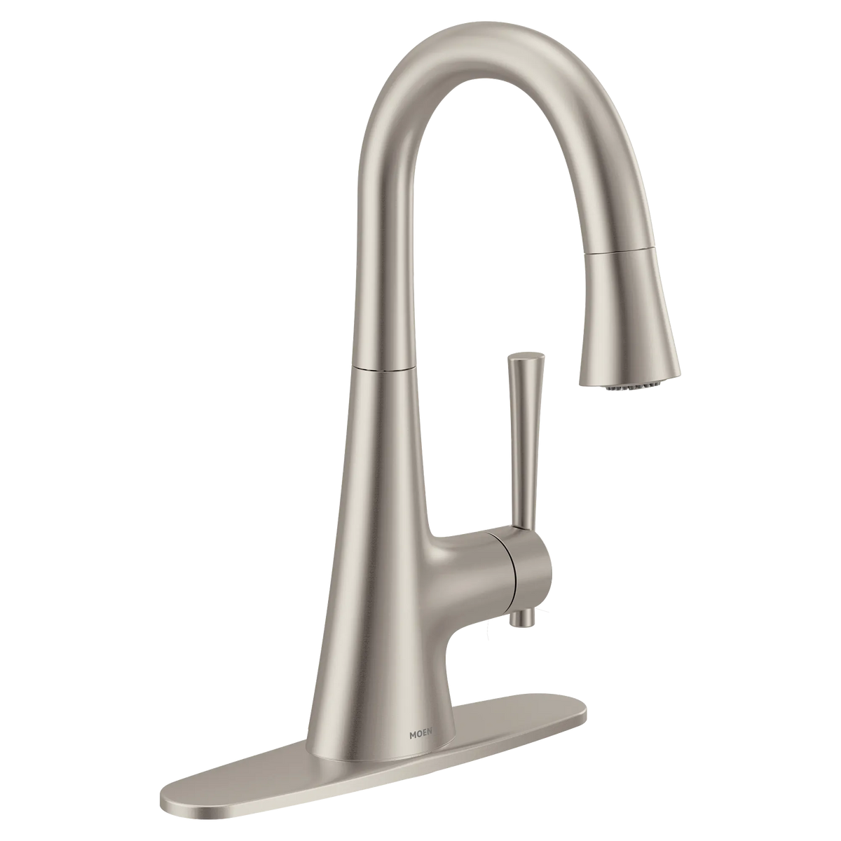Moen Kurv Single-Handle High-Arc Bar Faucet 6126 in Spot Resist Stainless (6126SRS) - view 2