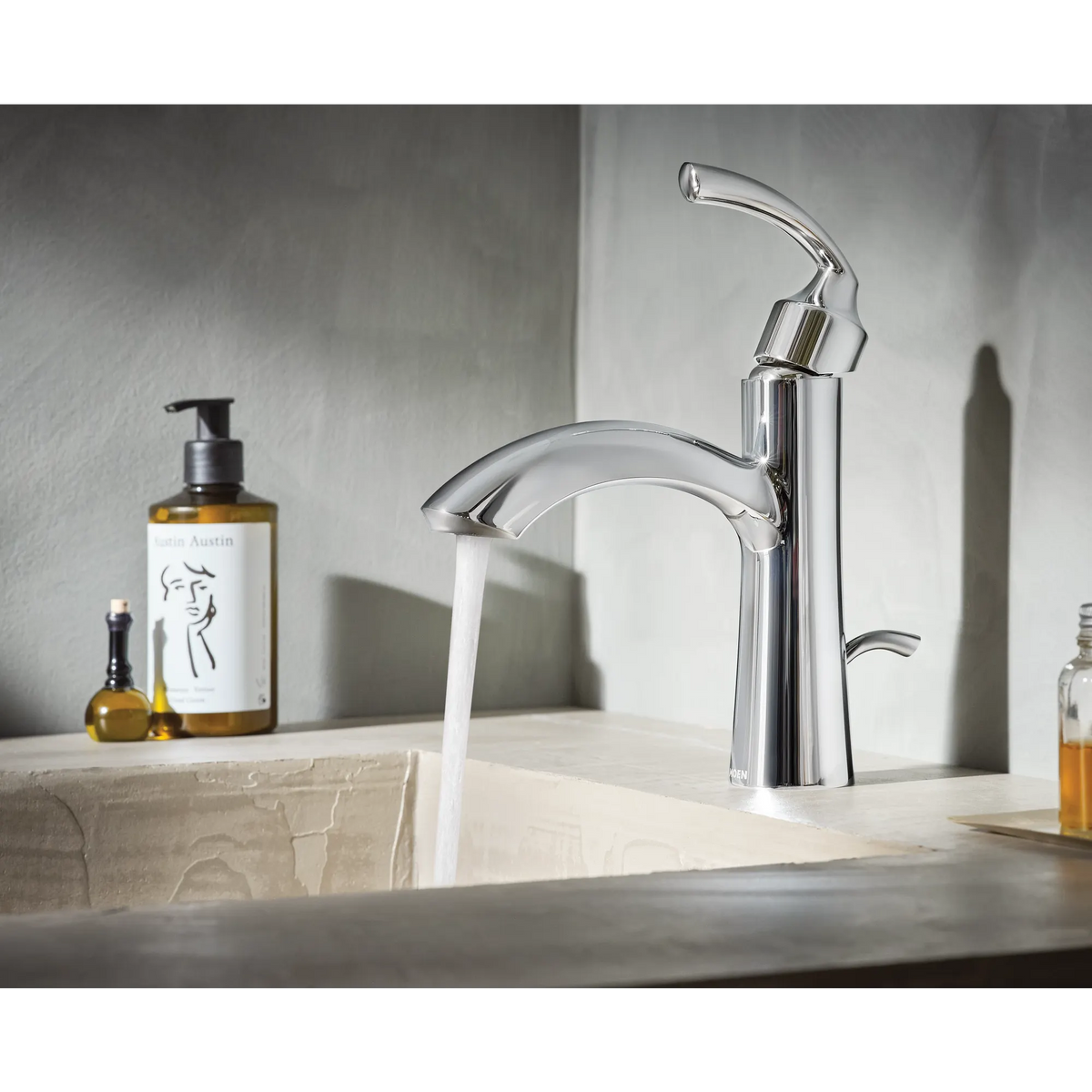 Moen Glyde Single-Handle High-Arc Bathroom Faucet 6170 in Chrome (6170) - view 3