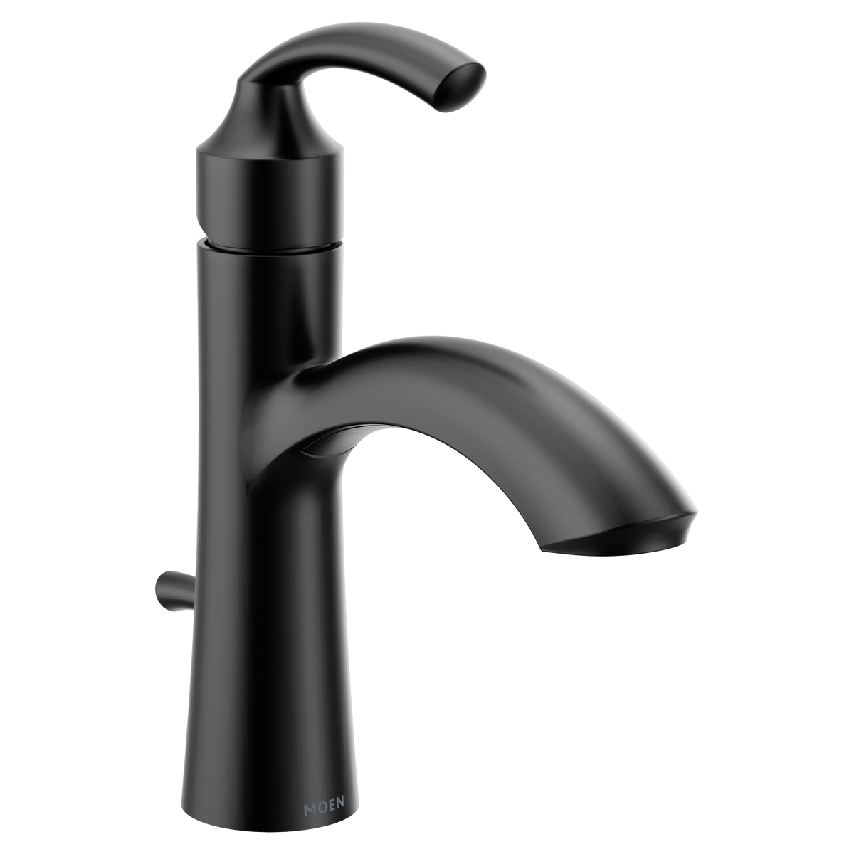 Moen Glyde Single-Handle High-Arc Bathroom Faucet 6170 in Matte Black (6170BL)
