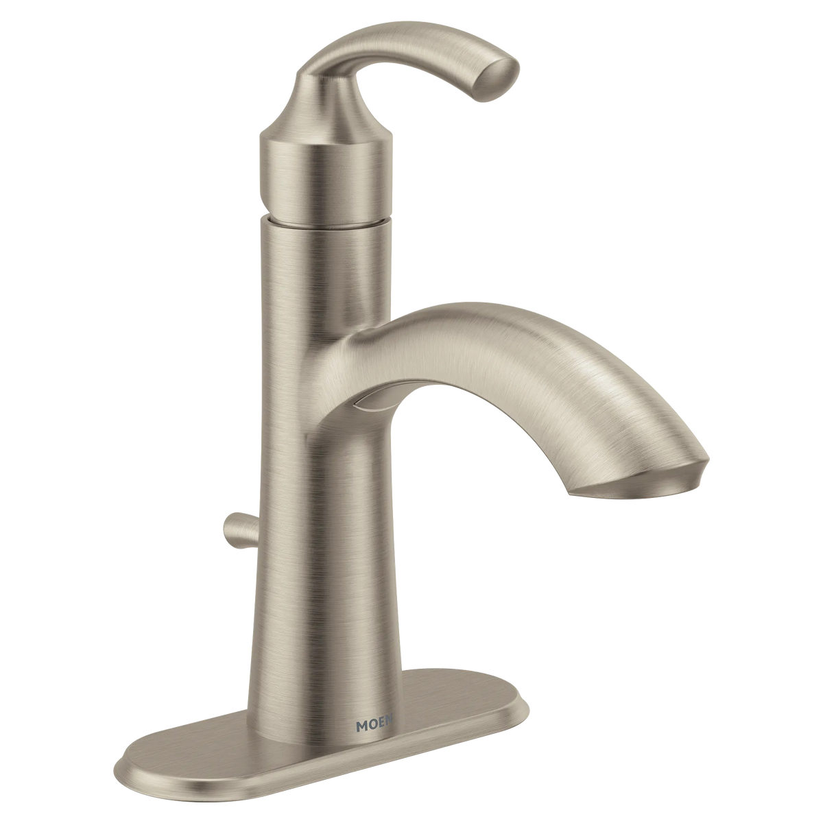 Moen Glyde Single-Handle High-Arc Bathroom Faucet 6170 in Brushed Nickel (6170BN) - view 2