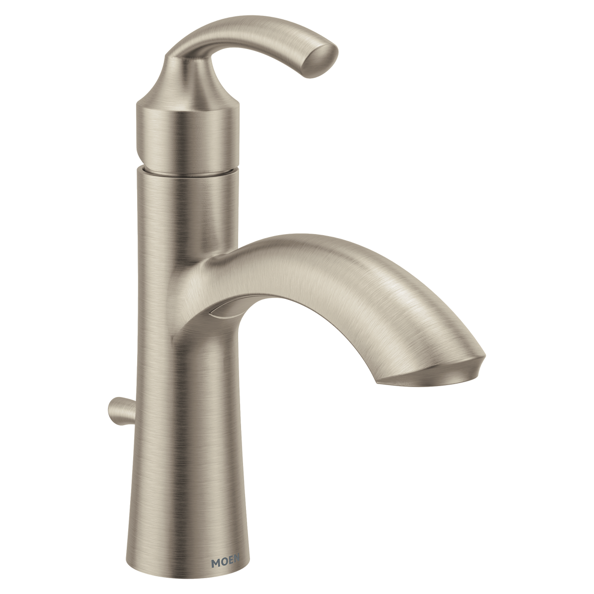 Moen Glyde Single-Handle High-Arc Bathroom Faucet 6170 in Brushed Nickel (6170BN)