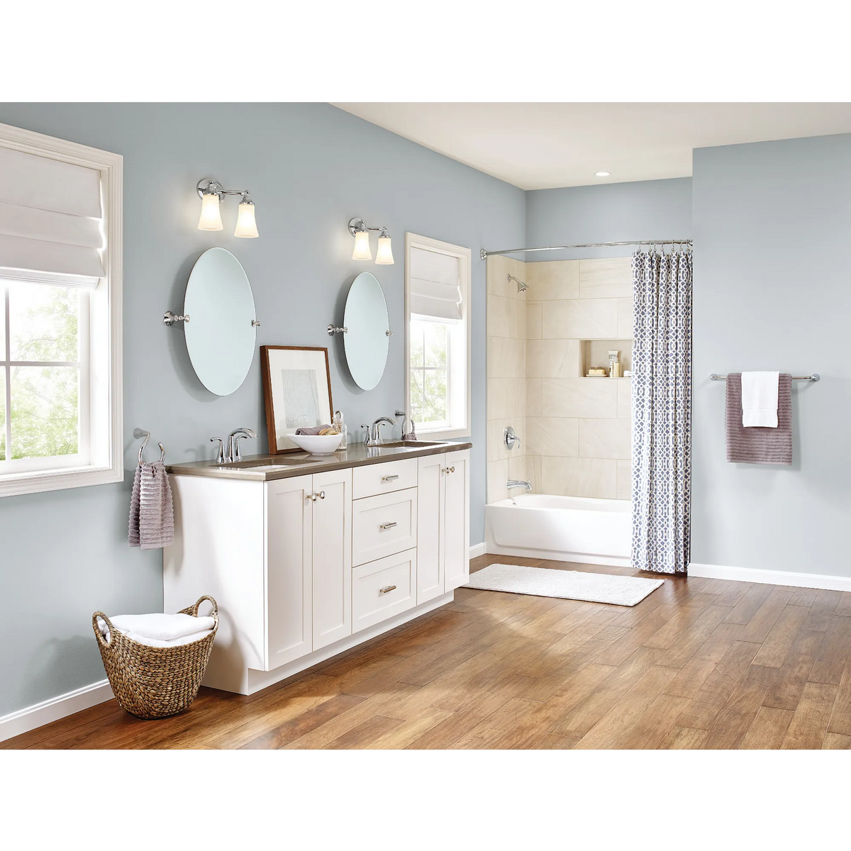 Moen Glyde Two-Handle High-Arc Bathroom Faucet 6172 in Chrome (6172) - view 3