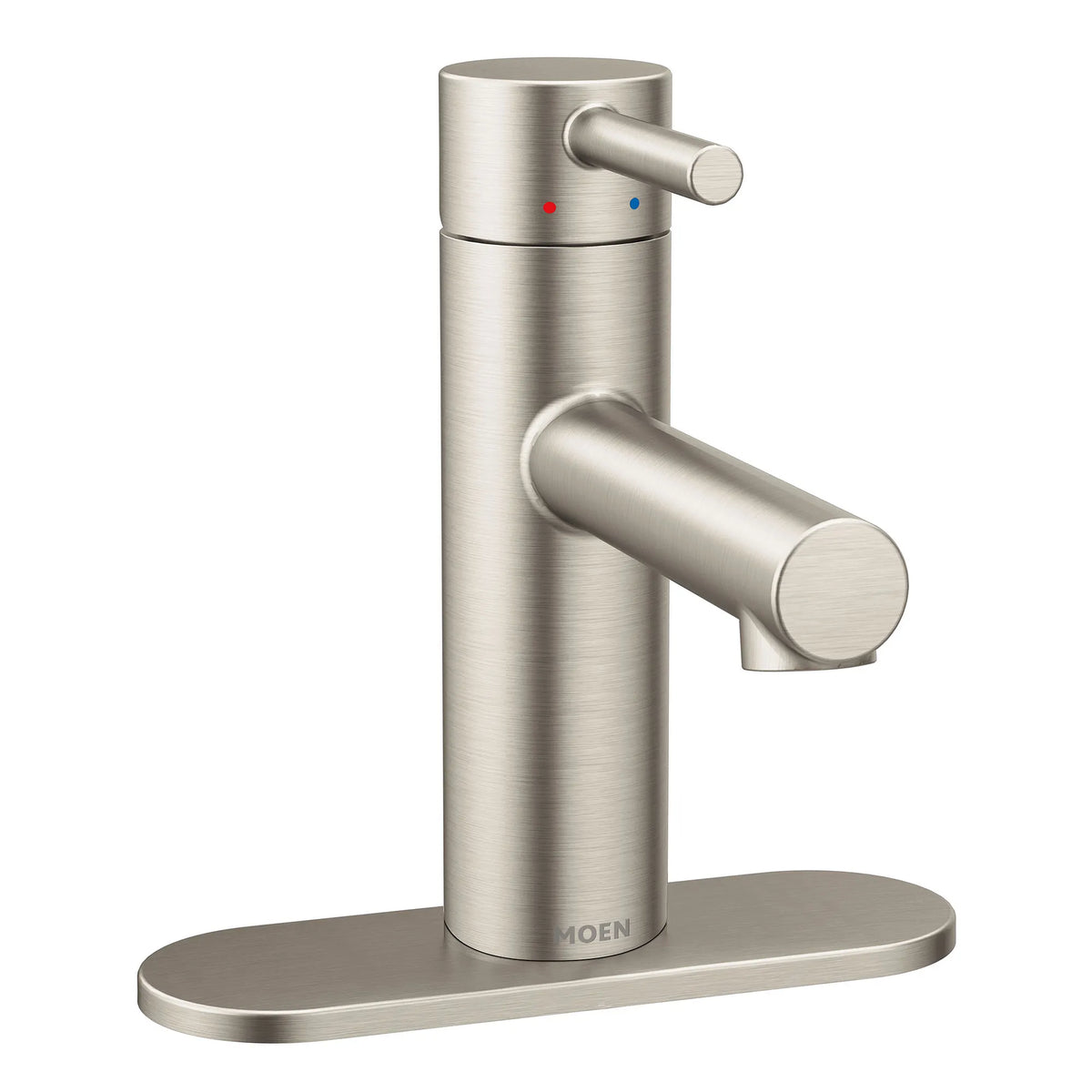 Moen Align Single-Handle High-Arc Bathroom Faucet 6190 in Brushed Nickel (6190BN) - view 3
