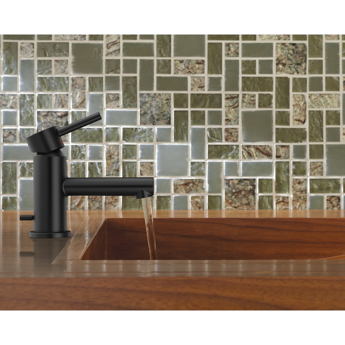 Moen Align Single-Handle Low-Arc Low Profile Bathroom Faucet 6191 in Matte Black (6191BL) - view 3