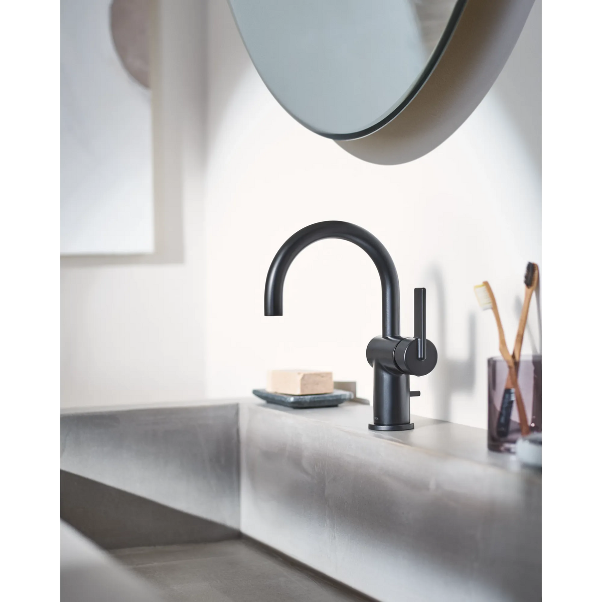 Moen Cia Single-Handle High-Arc Bathroom Faucet 6221 in Chrome (6221) - view 2