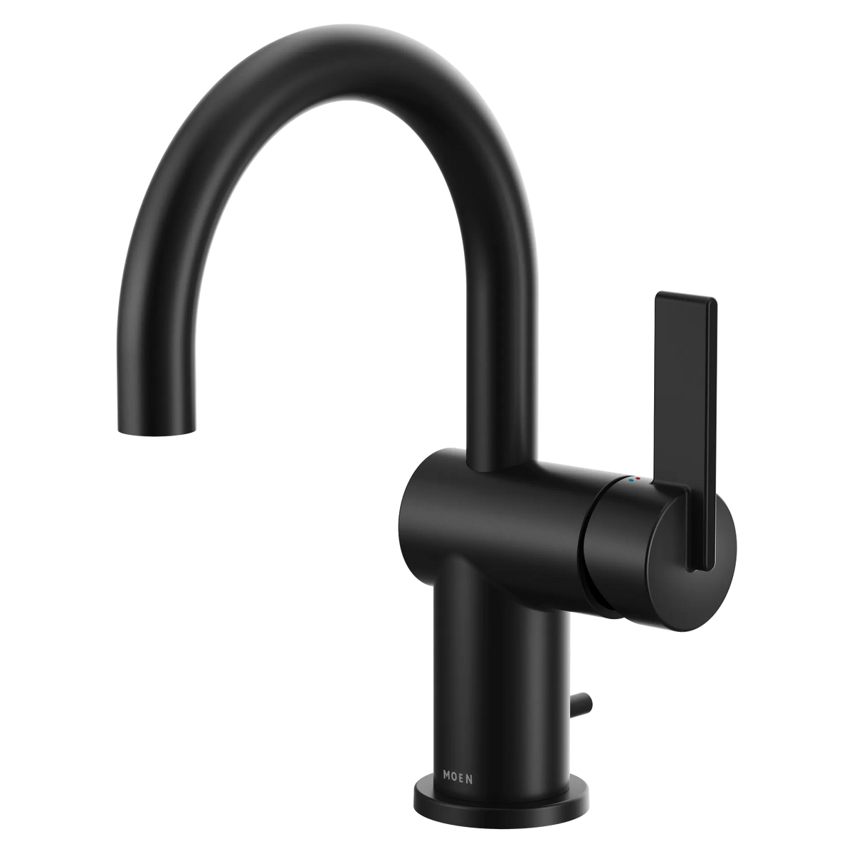 Moen Cia Single-Handle High-Arc Bathroom Faucet 6221 in Matte Black (6221BL) - view 5